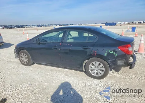 2012 Honda Civic Lx from USA, damaged, VIN 2HGFB2F51CH608940